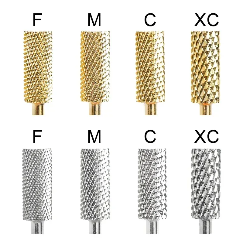 Brocas pequeños cortadores de molienda de clavos de tungsteno de acero de acero de acero para la cabeza de molienda para la lijadora de uñas de bricolaje de la máquina 3/32 "