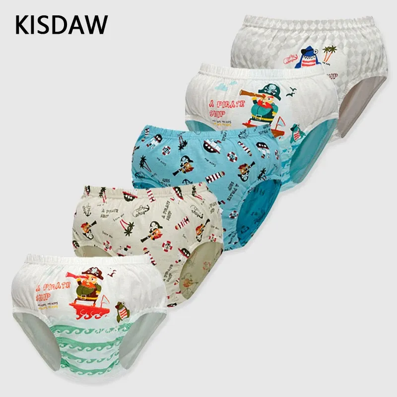 Underkläder 5 PC/Lot Cotton Kid Boy Underwear Soft Toddler Cartoon Shorts Trosor Pojkar Briefs för spädbarn Barn pojke understämande 2 14 år