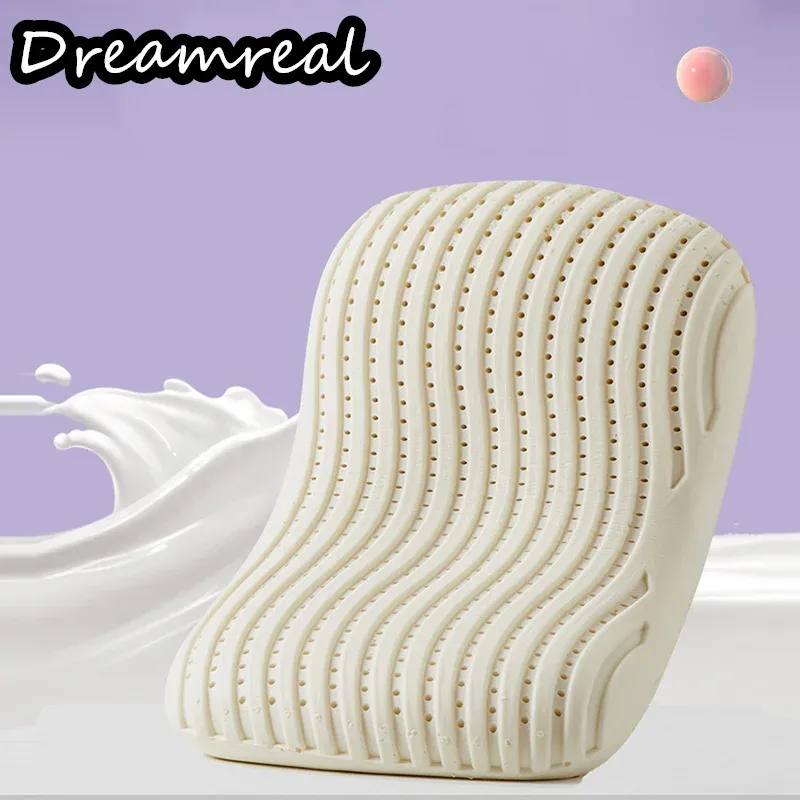 Massager DreamReal Latex Pillow with Cover 3D Spa Orthopedic Massage Pillow for Neck Pain Protect Vertebrae Health Care Slow Rebound