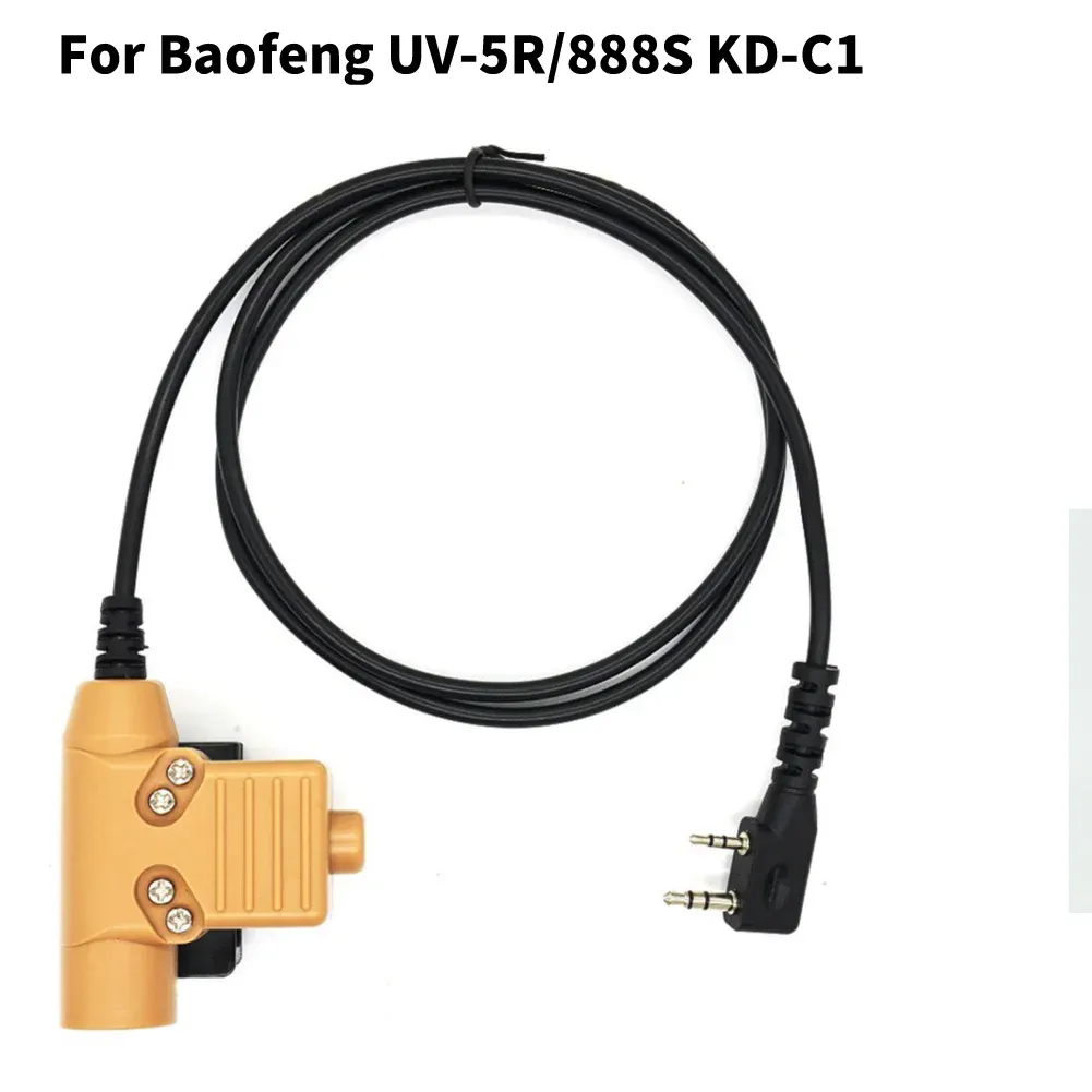 Acessórios Tactical U94 PTT Acessórios para fone de ouvido ABS Acessórios de intercomunicação de comunicação ABS para baofeng uv5r/888s kdc1
