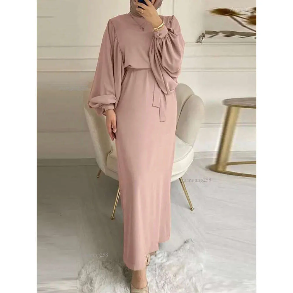 Autumn Moroccan Abaya Kaftan Dress with Sleeves - ethnic maxi Dress for Casual Evening Wear, Turkey Islam Long Robe Femme for Women