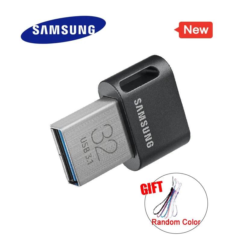 Drives SAMSUNG USB3.1 USB Flash Drive FIT Plus 32G 64G 128G 256G Pen Drive Tiny Memory Stick Storage Device U Disk Mini Flashdrive