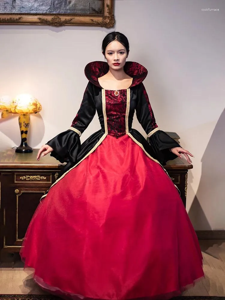 DHgate Gothic Ball Gown Medieval Court Evening Theater Renaissance Prom Gowns Masquerade Halloween Costume Party Dresses Apparel