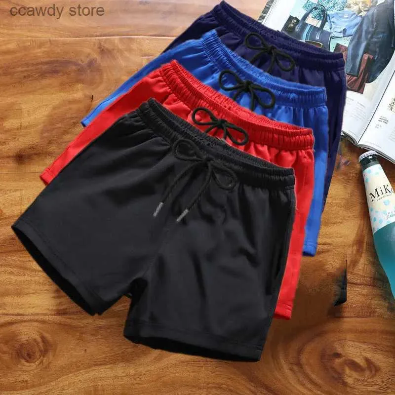 Women's Shorts Running shorts boxing athlete gym mens triple pants for exercise elastic sports running middle-aged and elderly large outdoor H240429