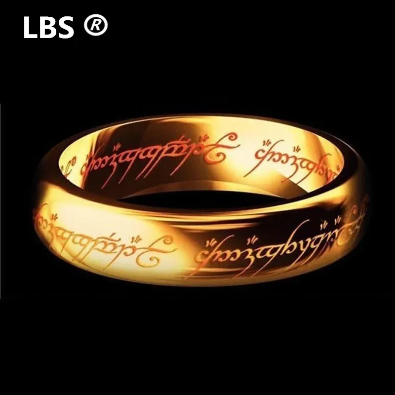 Zespoły midi ring Tungsten One Ring of Power Gold Film of Ring Lvers Women and Men Mash