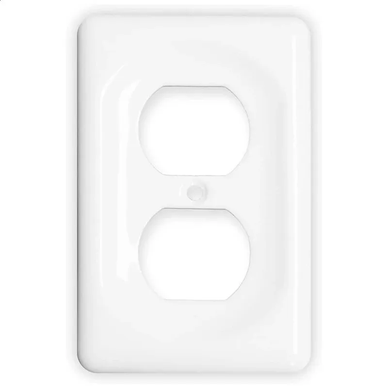 2Pack Ceramic Switch Plants The Outlet Covers Plate Cover White Single Duplex 240415