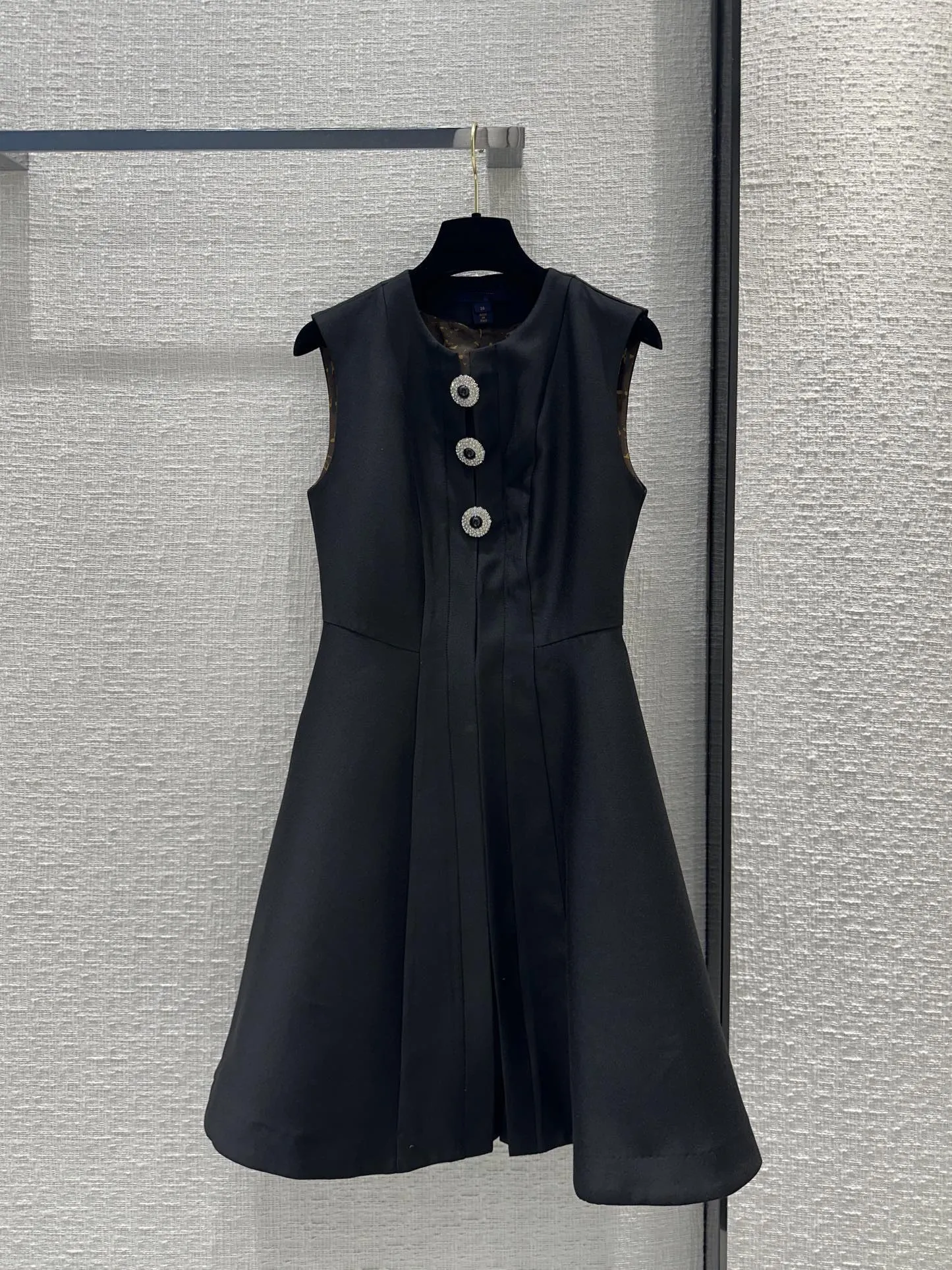 MILANO RUNWAY DREST 2024 Nuova Fring Summer O Neck Designer Designer Dresses Brand Same Style Dress 0424-10