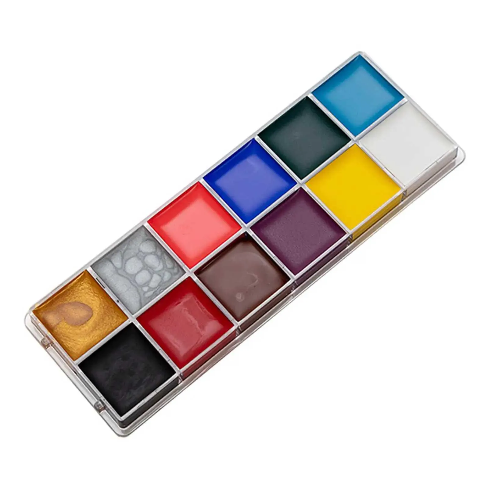 Face Body Paint Painting Palette Cosmetic Paint Palette Face Paint Pigment for Halloween Makeup Christmas Fancy Dress