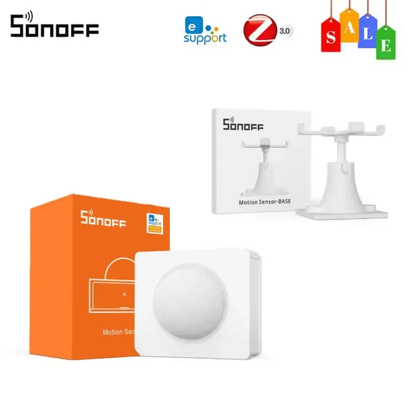 Kontroll Sonoff SNZB03 Zigbee Smart Motion Sensor Smart Home Human Detector Alert Notification via Ewelink App Arbeta med Sonoff ZBbridge