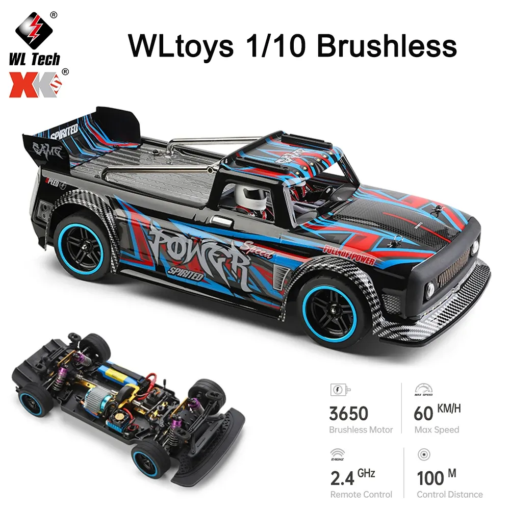 CARS WLTOYS 104072 1:10 RC CARRO 60KM/H 3650 PRINCIELTION 2,4G 4WD ELECTRIC High Speed Remote Control Drift Toys for Children