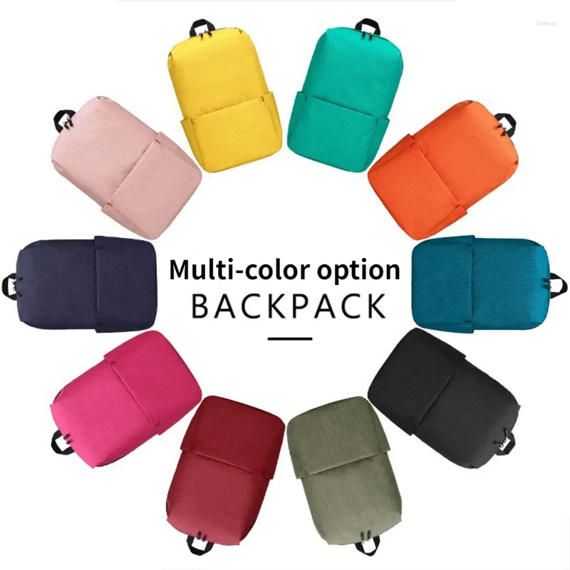 Backpack Men And Women 10/15/20 Liter With The Same Solid Color Outdoor Student Bag Light Travel Wholesale