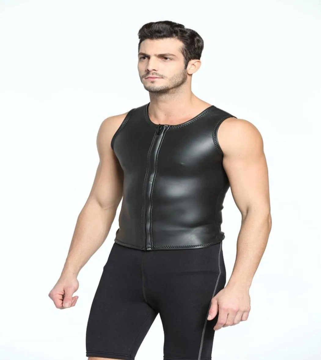 2mm Neoprene Traithlon Wetsuit Top 부드러운 피부 조끼 Men039S 수영 다이빙 및 서핑 조끼 크기 S2XL732346