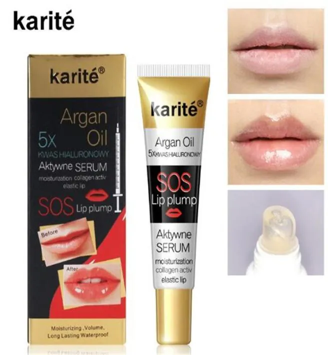 Kariten Lipgloss Instant Volumising Fehle Kollagen prallere Feuchtigkeitscreme Lipgloss Extreme Volumen Essence Lippen Serum Argan Öl 8540477