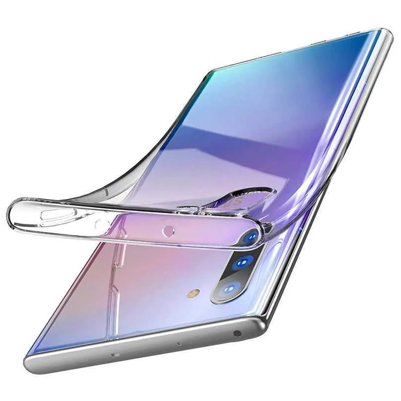 携帯電話のケースSamsung Galaxy Note 10 Plus 10+ Ultra Thin TPUソフトケースのSamsung Galaxy Noteの透明なシリコン電話ケースNote 10 Pro 240423