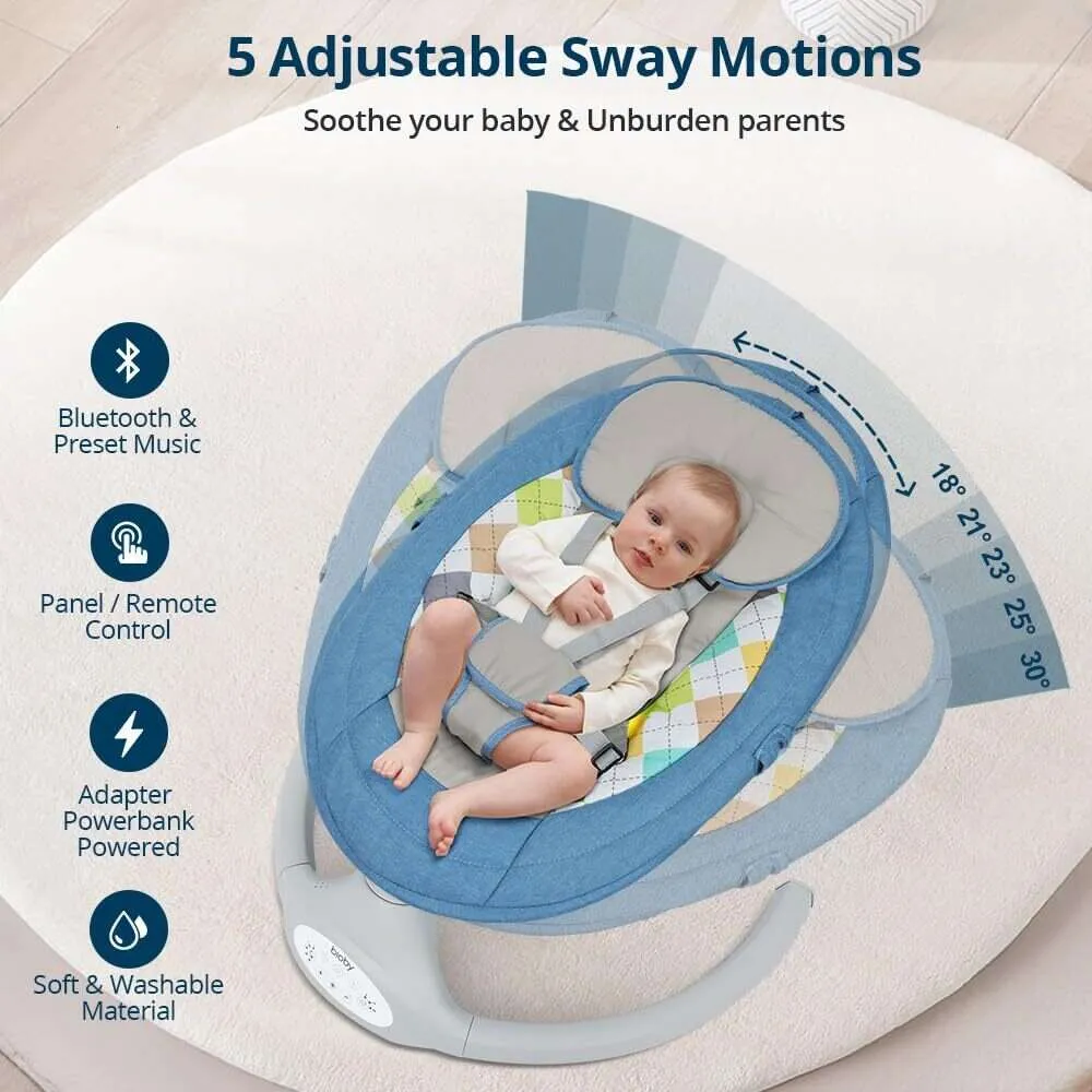 Blue baby bouncer new arrivals