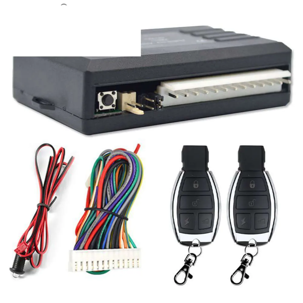 Kit Serratura Centralizzata Universale Per Auto – Sistema Di Ingresso Senza Chiave Con 2 Telecomandi, 4 Attuatori