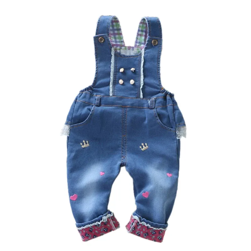 One-Pieces Iyeal Baby Little Jungen/Mädchen Stein gewaschen gerissene Baumwollweiche Denim Overalls Kleinkind Jeans Rompers Jumpsuit Outfits