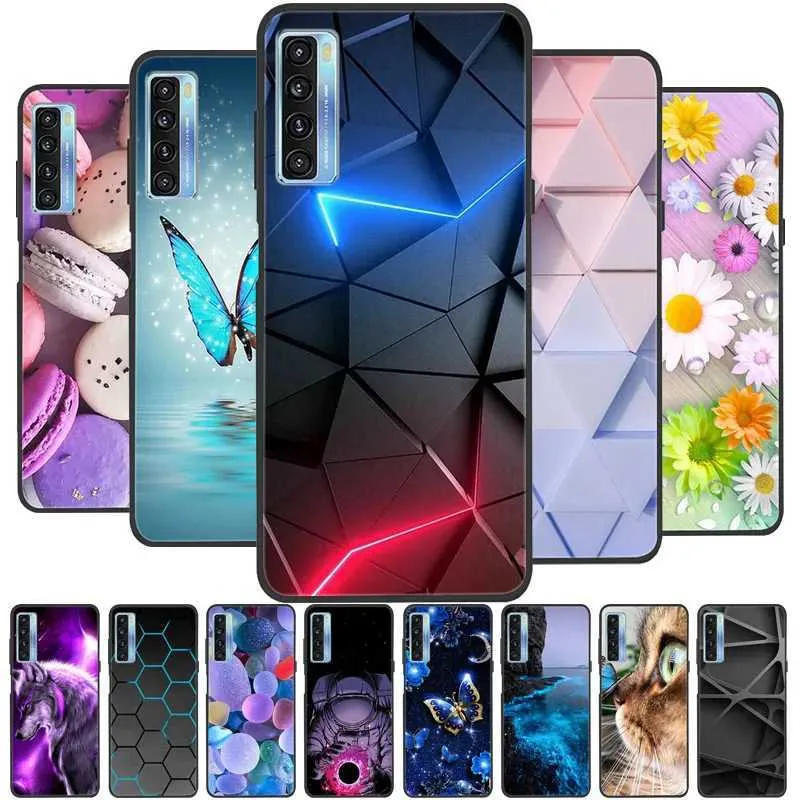 Cuse -cases voor mobiele telefoons voor TCL 20 5G / 20S / 20L plus telefoonhoesjes zachte TPU -cover voor TCL 20L plus schattige mode cartoon geschilderde shell tas voor TCL 20 5G 240423