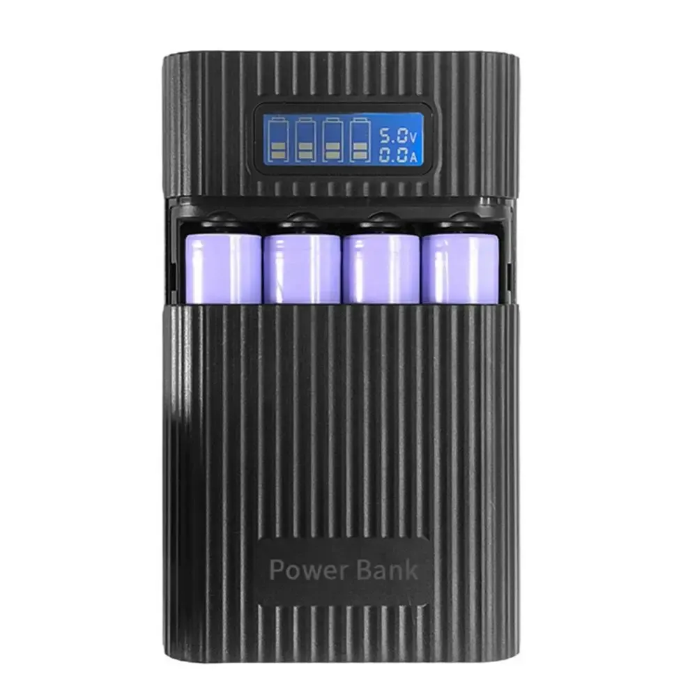Accessories 4 X 18650 DIY LCD Display Battery Bank Portable Battery Shell Box Case DIY KIT Digital Power Bank Battery Storage Cases