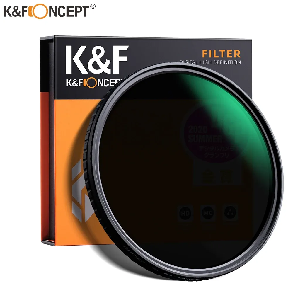 フィルターKFコンセプトND8ND128可変ndレンズフィルター52mm 58mm 62mm 67mm 72mm 77mm 82mm xスポットフェードニュートラル密度フィルター