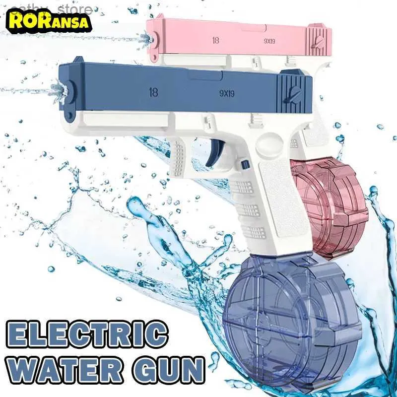 Giocattoli pistola pistola per acqua elettrica per ragazzi ragazze adulti giocattoli a pistola per pistola ideale regali estivi per nuotare piscina spiaggia d'acqua all'aperto toysl2404