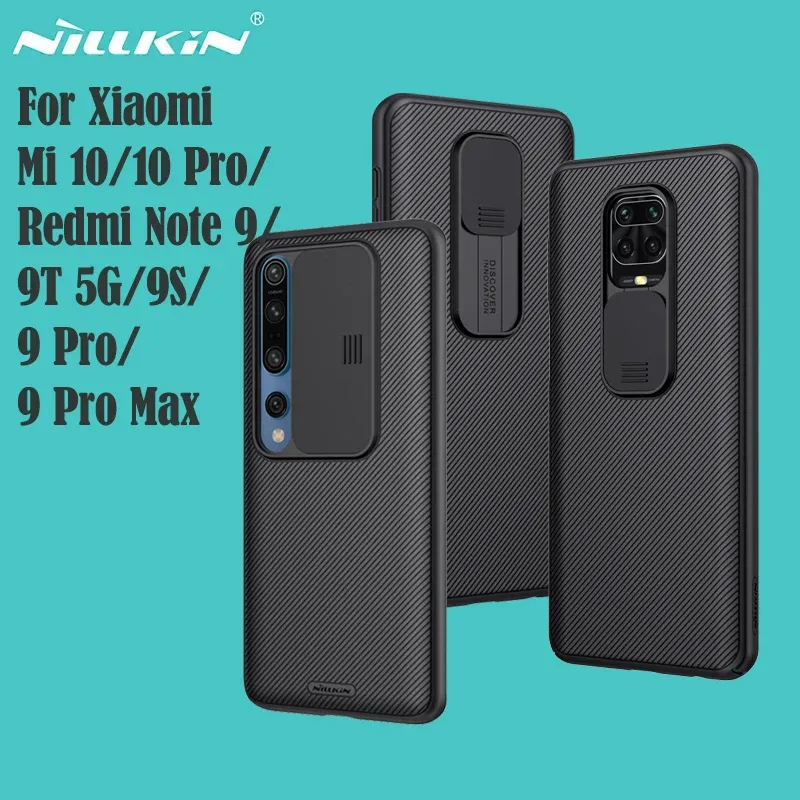 Обложки для Xiaomi Redmi Примечание 9t 5g 9 9s 9 Pro Max Case Mi 10 Mi10 Pro Cover Nillkin Casshield Case Cover Cover для Redmi Note9