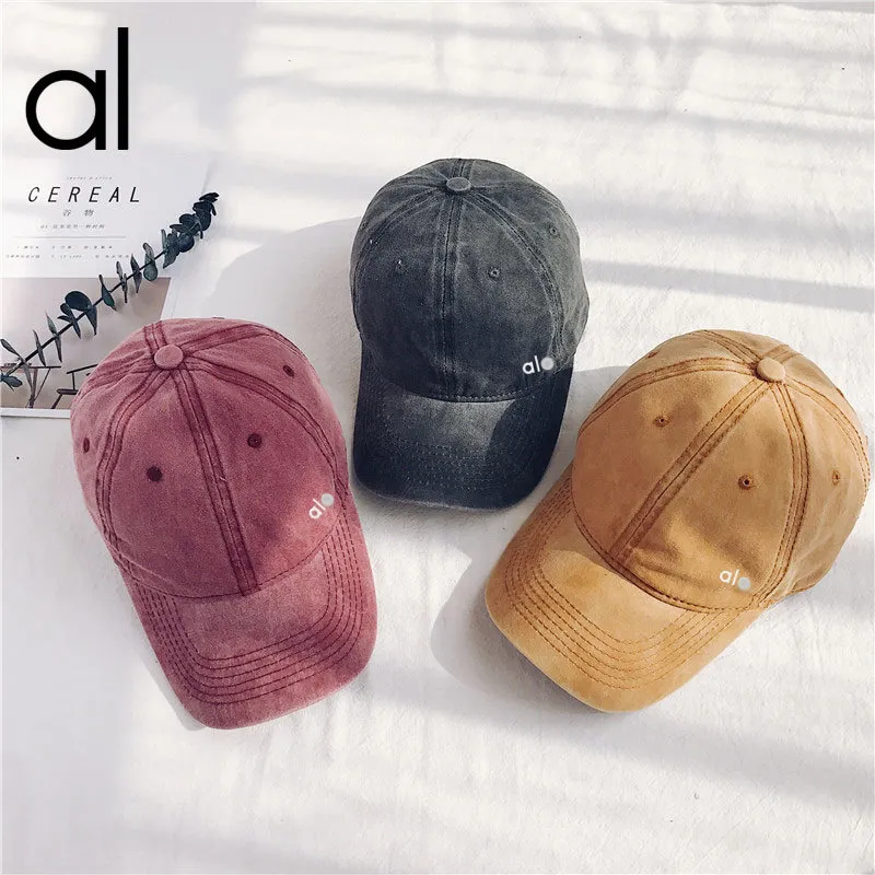 Alos Caps 2023 Bola Diseñadora Capa de bolas de bola Yoga Béisbol Gat Moda Versátil Versátil Big Heavy Showing Face Pequeño sombrero Sunvisor Wear Longue Alo Sombreros para hombres