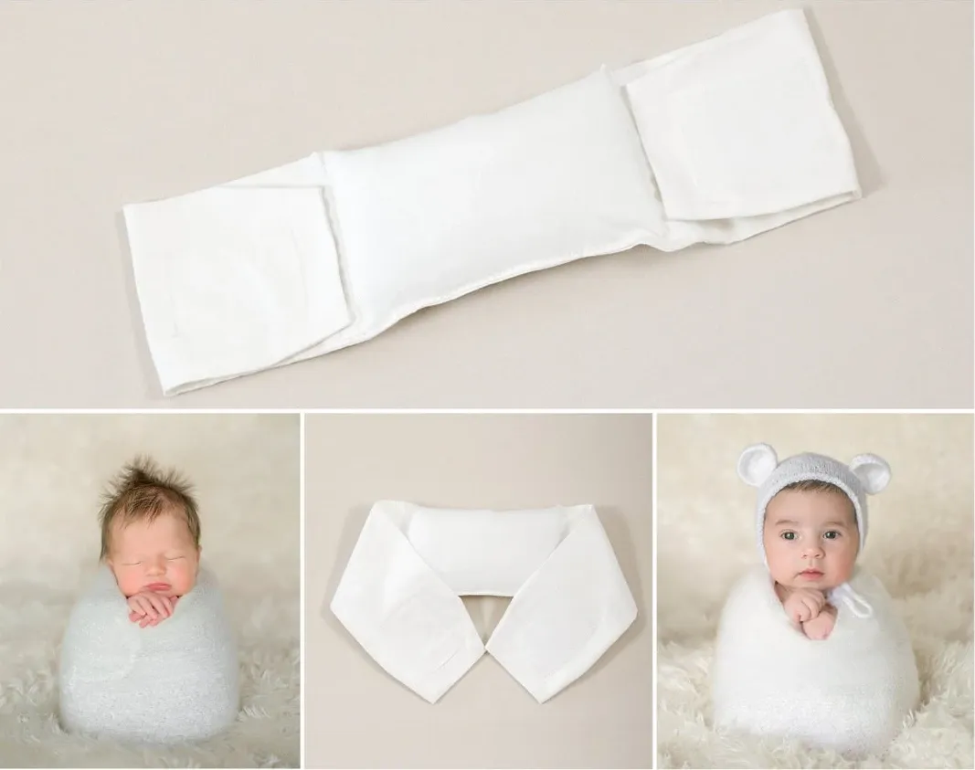 Almohadas bebé posando frijoles bolsas almohadas en forma de media luna