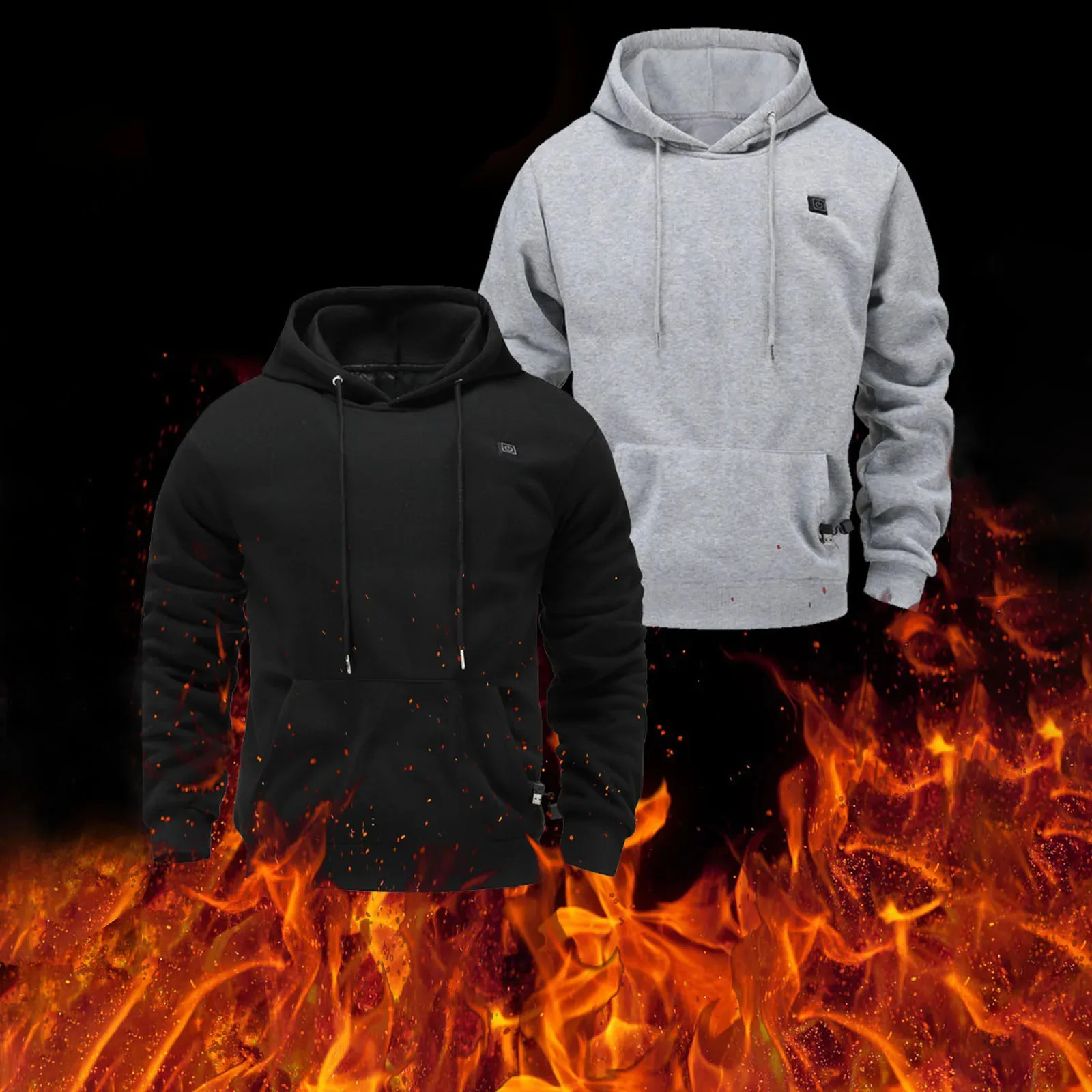 Sweat à Capuche Homme - Survêtement Sport Décontracté - Tissu Doux - Coupe Légèrement Ample - Pour Running, Randonnée, Quotidien