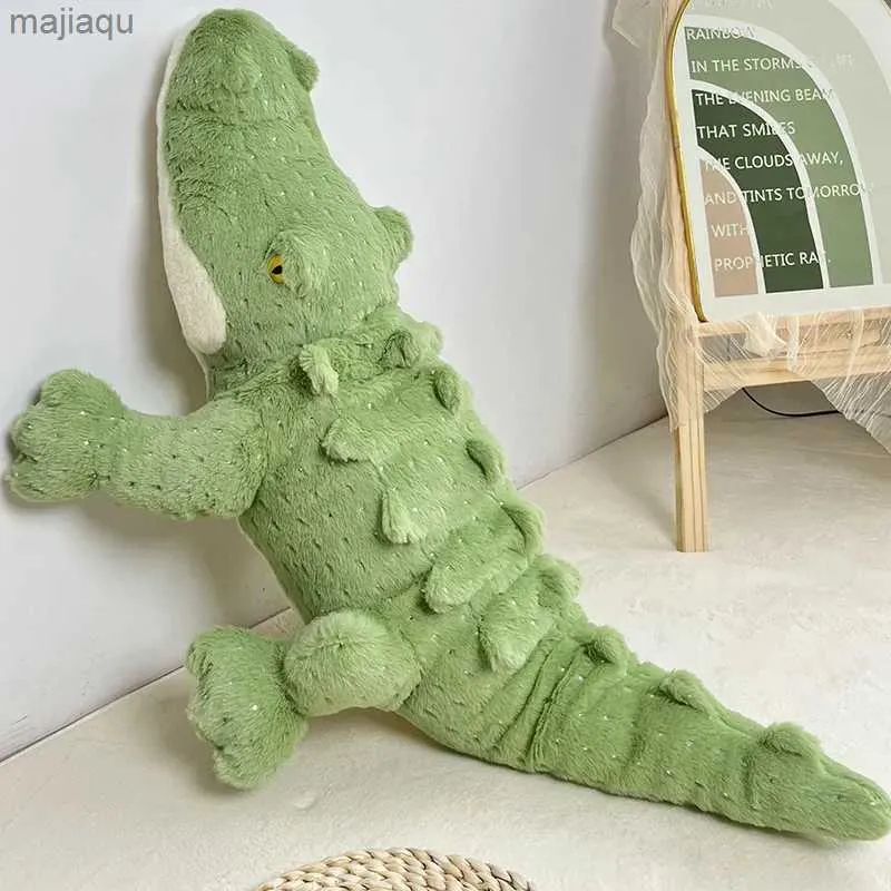 Pluszowe lalki miękki krokodyl pluszowa zabawka puszysta pełna nadziewana poduszka dla zwierząt lalka dżungla zielona gigantyczna sofa aligatora Poduszka Urodziny Plush Diftl2404