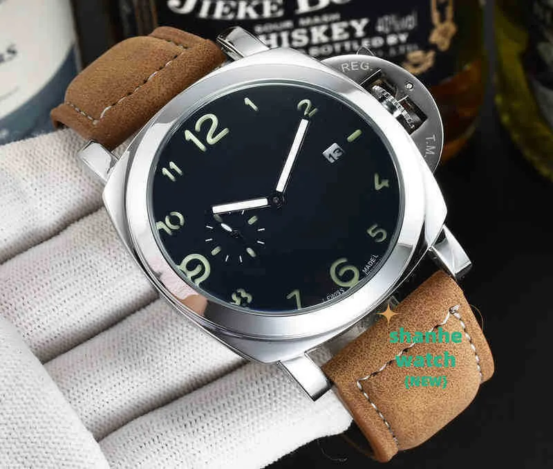 Designer Mens Watch Luxury Designer 1950 Topmerk PAM00359 PolsWatch Sport Clock Relogio Masculino 46 mm Diameter Classic horloges