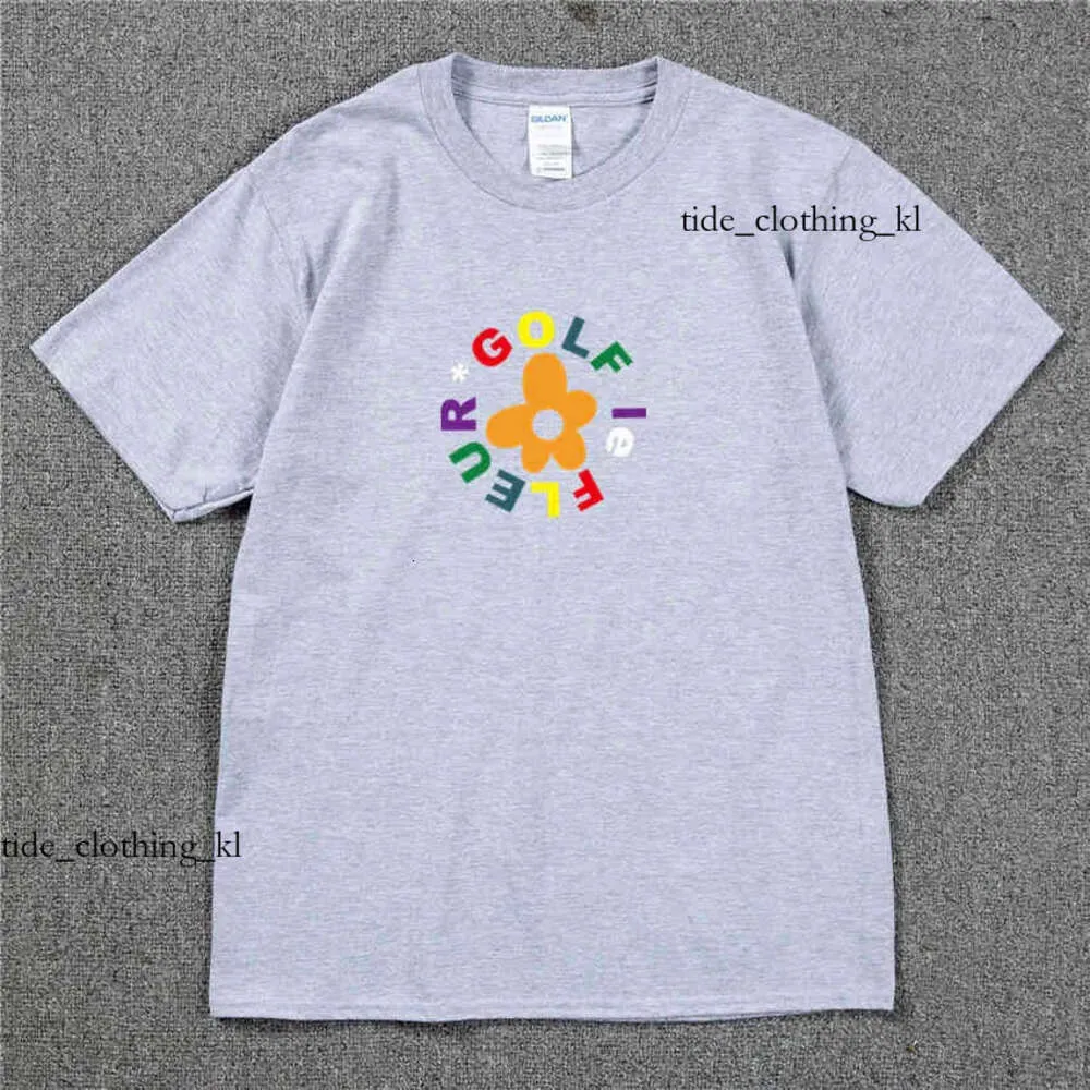Designer T-Shirt Golf Le Fluler Blumen Abstimmung Igor Tyler der Schöpfer Skate T-Shirt Cotton Männer lässig T-Shirt Swag T-Shirt Männer Hip Hop 42