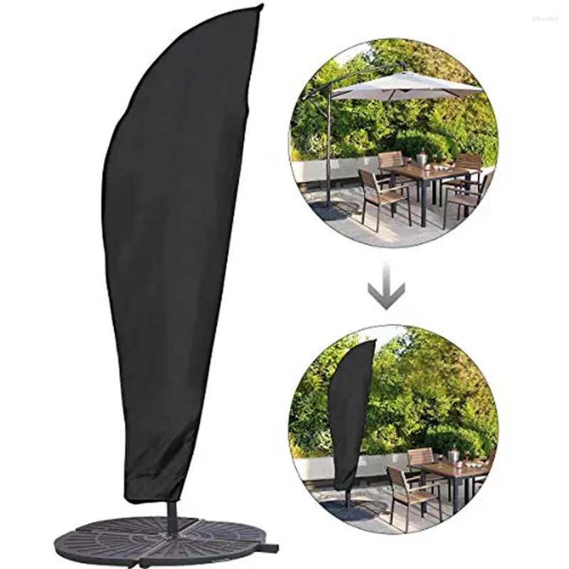 Raincoats Waterproof Outdoor Sunshade Umbrella Cover Oxford Cloth Garden Weatherproof Patio Cantilever Parasol Rain With Push Rod