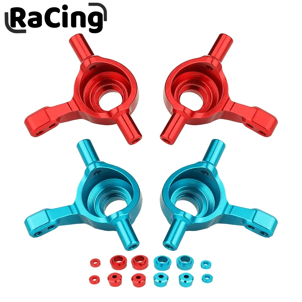 Cars 2Pcs Aluminum Front Upright Knuckle Arms Steering Knuckle Cup for Tamiya TT02 TT02 1/10 RC Toys Car Upgrade Parts Accessories
