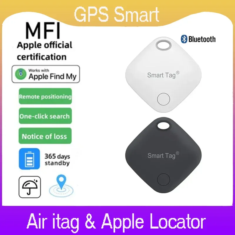 Trackers GPS Smart Air Tag Mini Smart Tracker Bluetooth Smart Tag Child Finder Pet Student Lost Tracker pour Apple iOS System Recherchez mon application