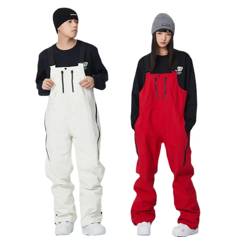 Broek snowboardende mannen ski broek ski overalls mannen jumpsuit broek sneeuw baggy broek dames ski baggy broek buiten waterdicht 3L