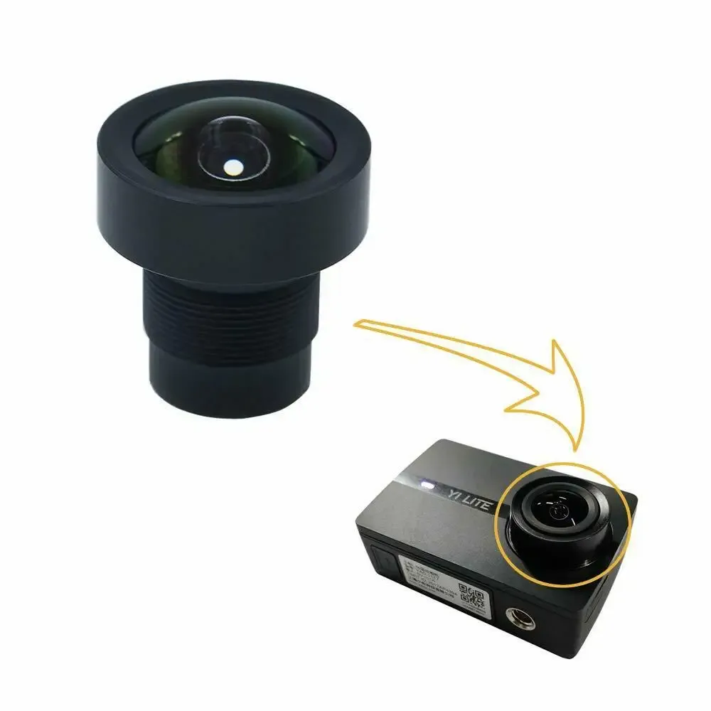 Cameras 1 / 2,3 pouces 2,8 mm lentille de largeur de largeur 150 degrés compatibles avec la lentille Xiaomi Yi Lite Réparation Remplacez l'objectif dommage / rayure Yi Lite