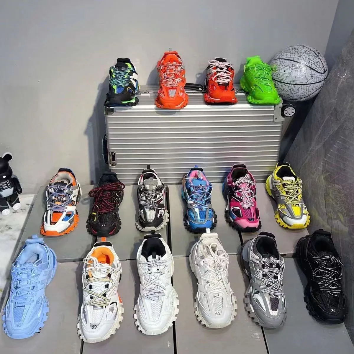 Track 3 3.0 Sneaker Paris Freizeitschuhe Nylon Mesh Plattform Schuhe Track Runner Schuhe Tess.s Gomma Trainer Track -Sneaker für Männer und Frauen