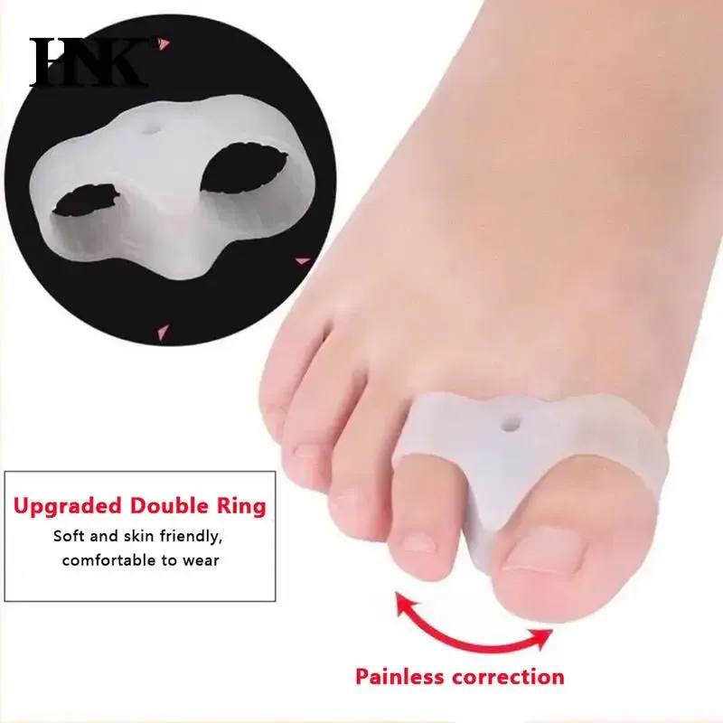 Leczenie 2PCS Silikonowy żel Korator Korrecki Guz Foot Stopa Hallux Valgus Separator Septor -Palce Palce narzędzie do pielęgnacji stóp