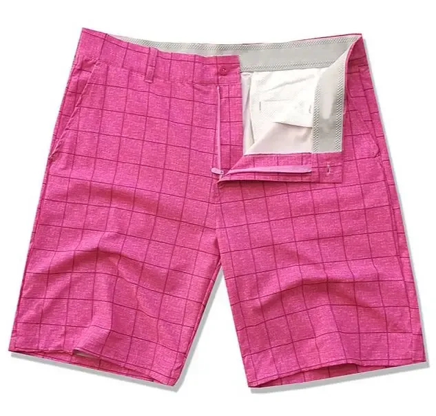 Pantalones cortos de golf pantalones cortos para hombres estiramientos cortos al aire libre al aire libre liviano