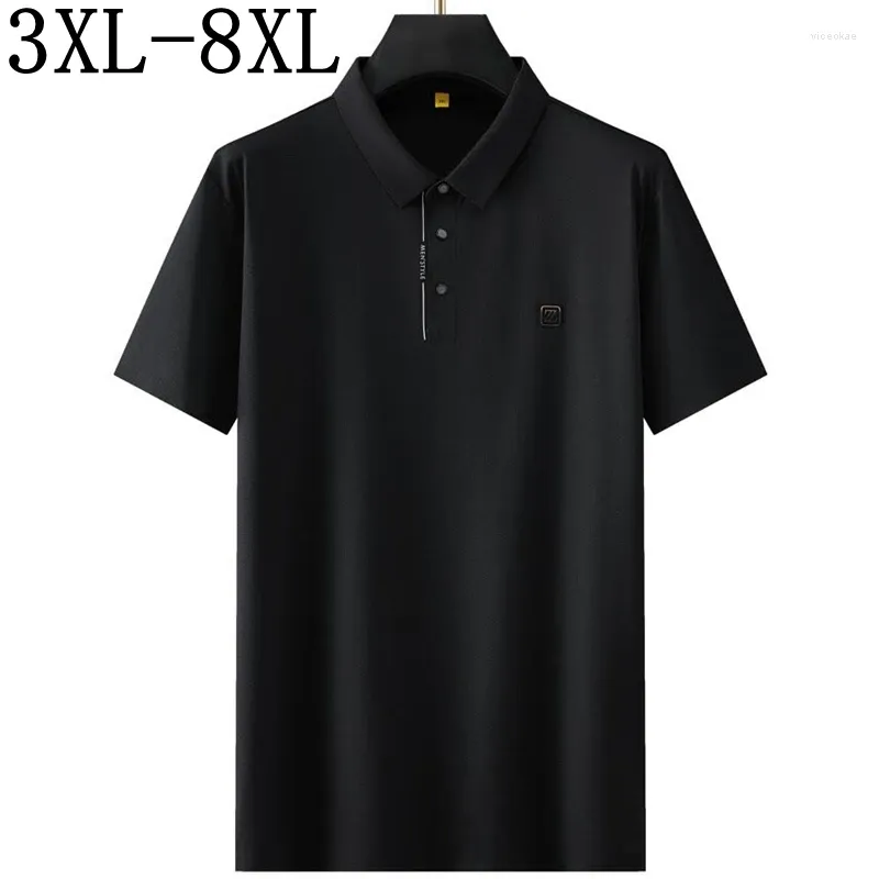 Polos masculins 8xl 7xl 6xl 2024 Silk de glace de qualité supérieure d'été