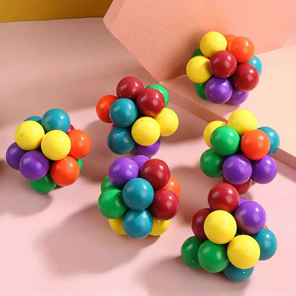 Dekompresyjne zabawki dla dorosłych antime-stresowa zabawka atomowa fidget piłka dzieci sensoryczne stresy Zabawy ręczne Ćwiczenia masaż kulki autyzm prezenty D240425