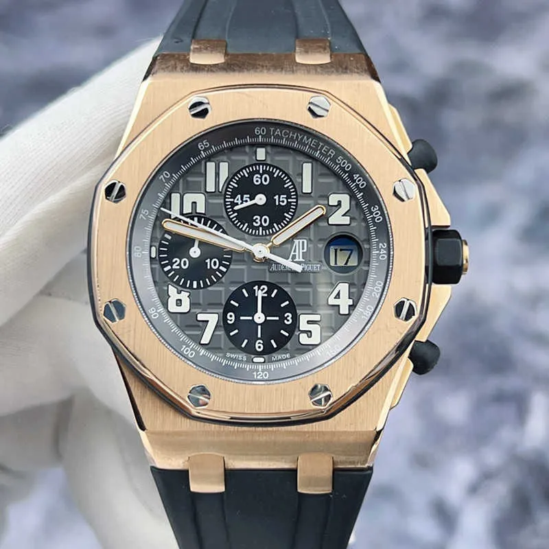Designer Watch Luxury Automatic Mechanical Watches Series 25940ok Mens Rose Gold Rear Change Bezel Movement Wristwatch