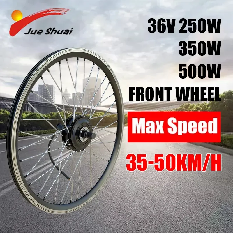 Del Ebike Motor Front Wheel Electric Bicycle Conversion Kit 36V 250W/350W/500W Electric Bike Conversion Kit Motor Speed ​​Brushless