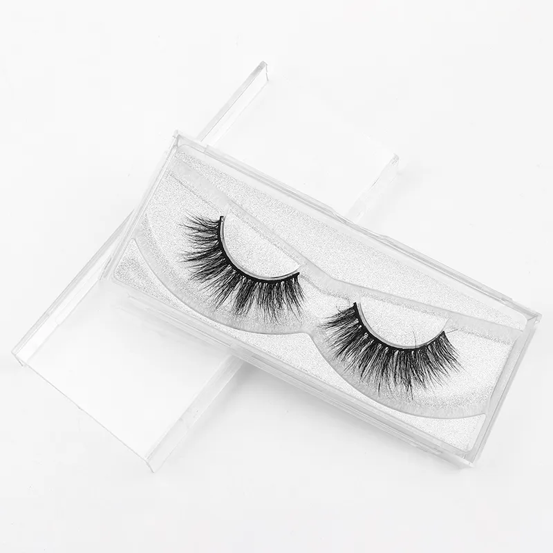 1 par 100%Pure Handmade Full Strip Eyelash Extension Natural Curl Soft Fluffy Cotton Black Band Eyelashes Privatetikett