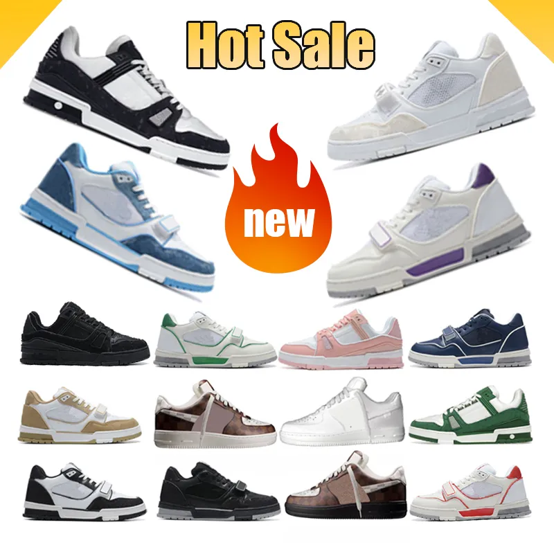 Men Dames Luxe Casual schoenen Lederen Sneakers Designer Deserveerschoenen buitengewone Casual Sneaker Platform Mens Sports Trainers 2024 Populair