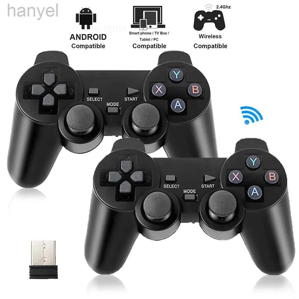 Controladores de jogo Joysticks 2.4g Wireless Game Controller para gamepad remoto joystick para Android Telefone/TV Box/TV Controle para PC/Super Console x D240424