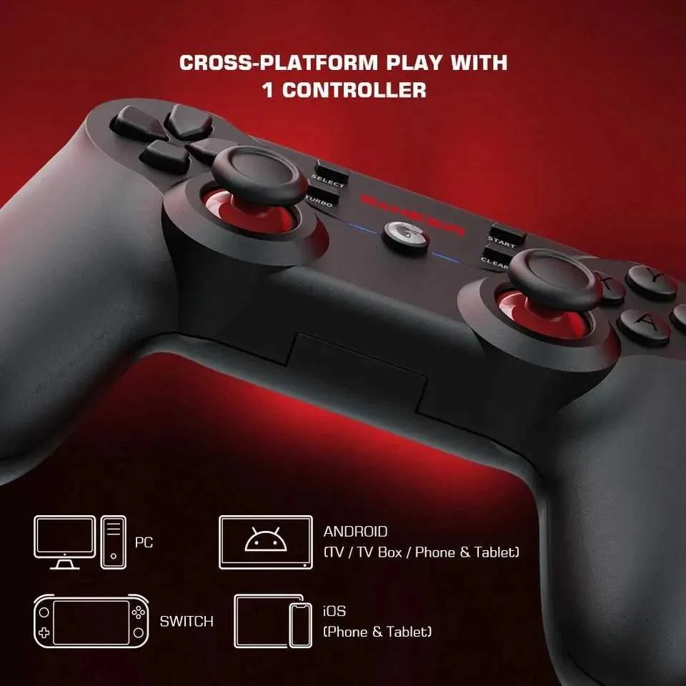 Contrôleurs de jeux joysticks Gamesir T3S Bluetooth 5.0 Contrutateur de jeu de gamepad sans fil Bluetooth 5.0 pour Switch Android iOS PC Controle Computer TV Box D240424