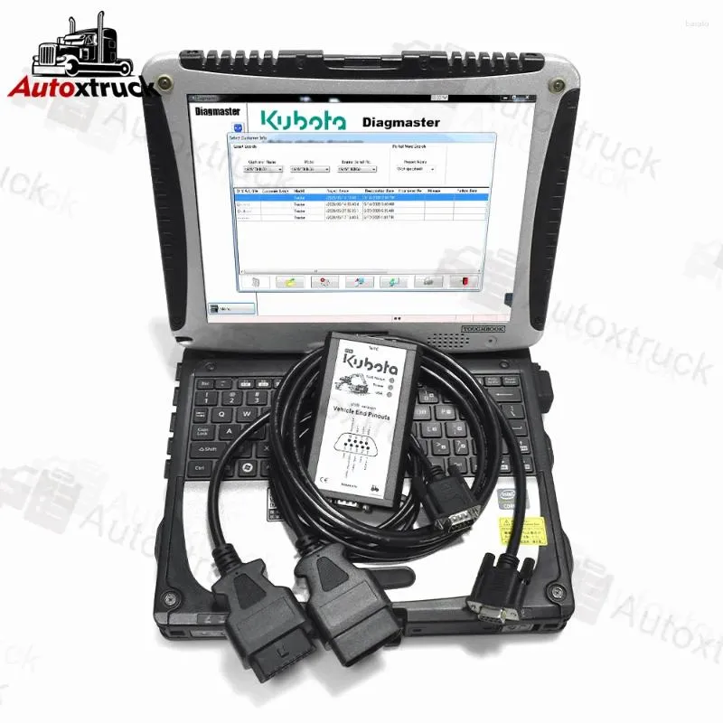 Ordinateur portable pour Kubota Diagmaster Takeuchi Agricultural Machinery Tractor Truck Diagnostic Kit