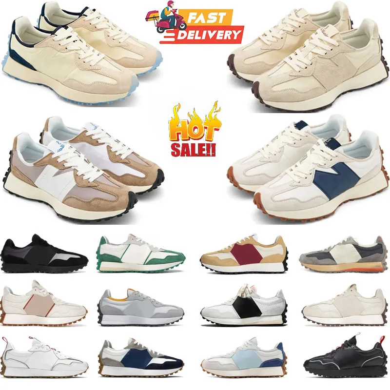 Nouveau toit balanace n 327 baskets de chaussures chaussures de course Chaussures hommes sport blanc bleu clair camel vert sel de mer saline rouge lait haricot foncé gris dark entraîneurs jogging